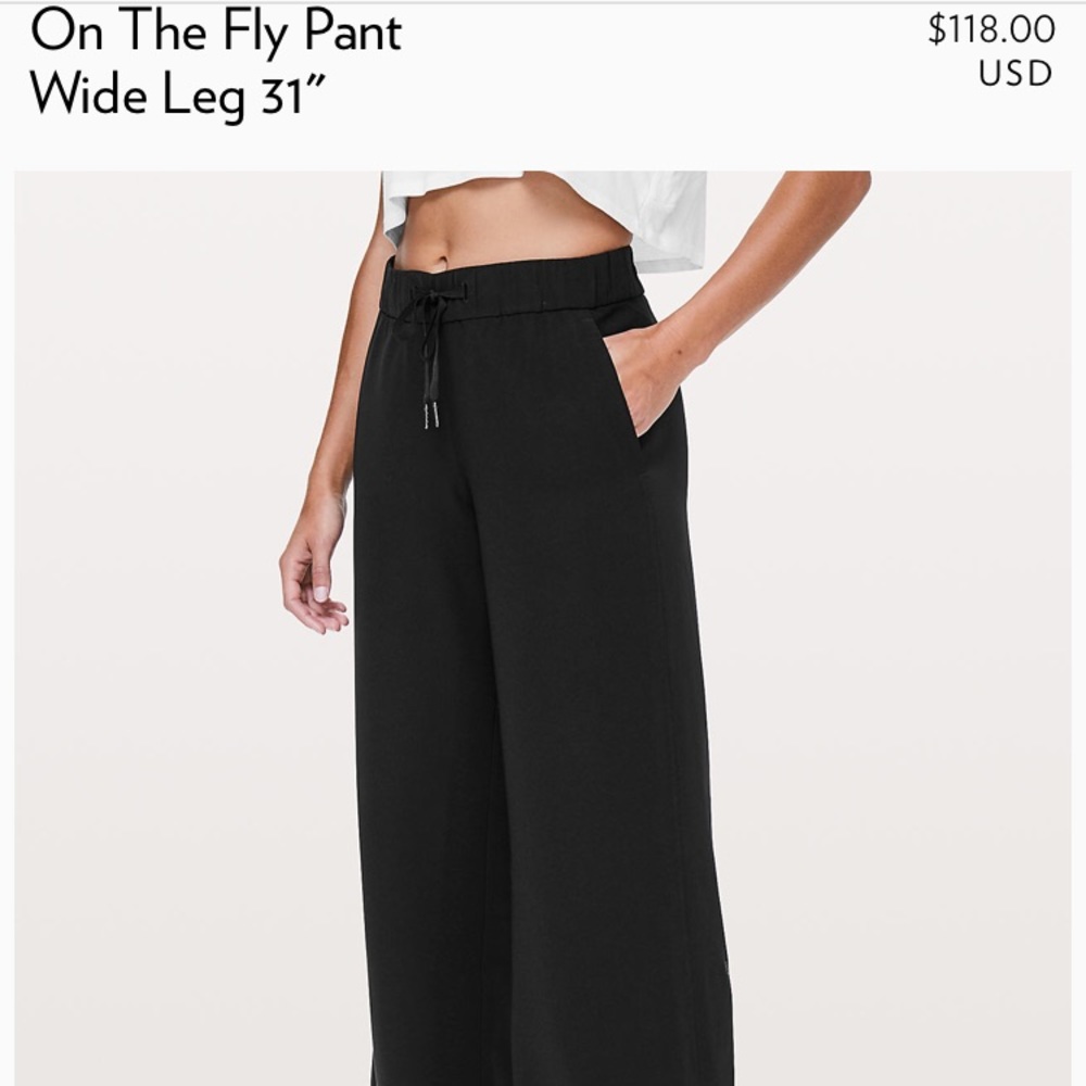 (2) on the fly Lululemon yoga leggings